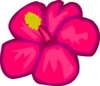 Pink Hawaiian Flower Clip Art